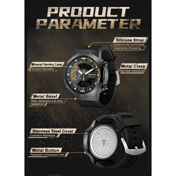 North Edge Hornet Reloj Deportivo Luminoso Resistente