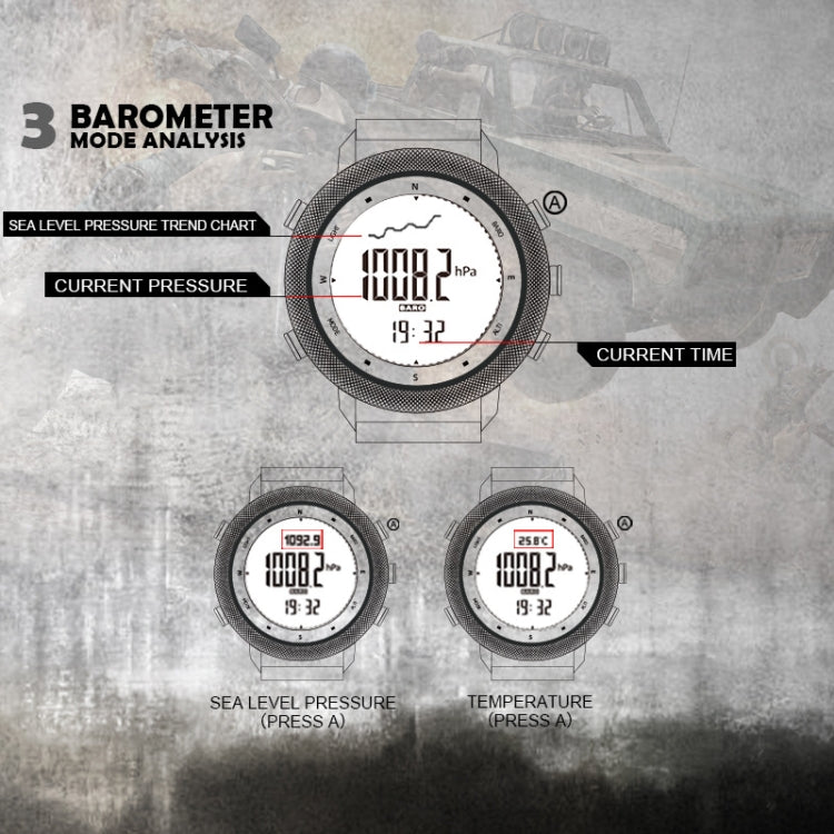 North Edge APACHE-46 Reloj Inteligente Impermeable Exterior