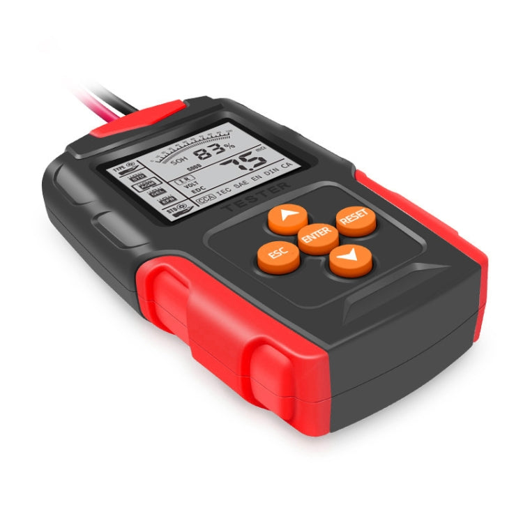 FOXSUR FBT200 Comprobador Batería De Coche LCD 2.7 Pulgadas