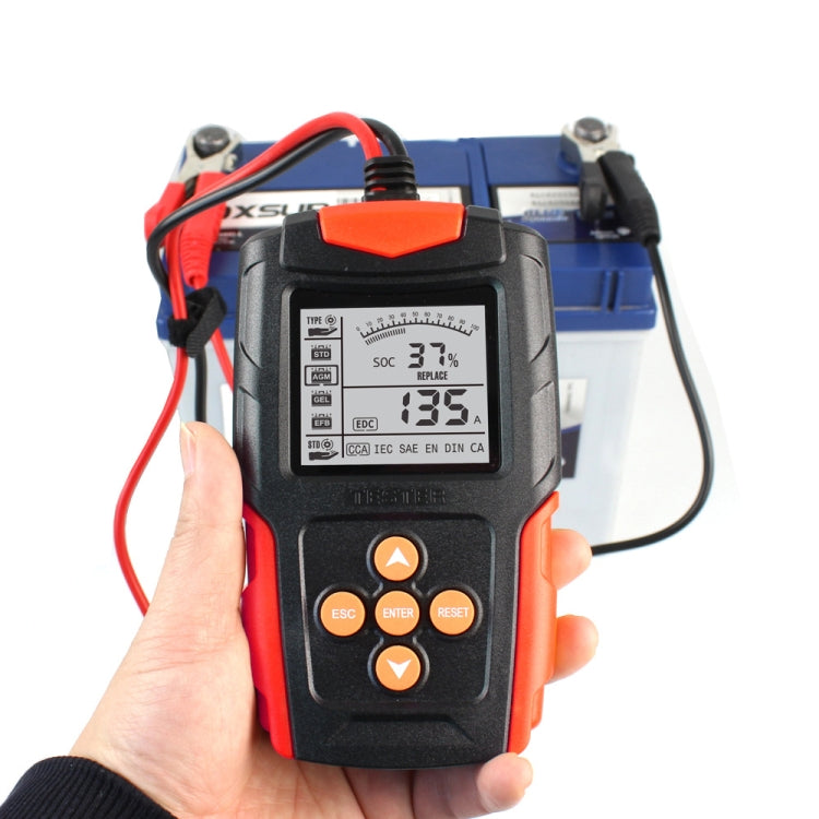 FOXSUR FBT200 Comprobador Batería De Coche LCD 2.7 Pulgadas