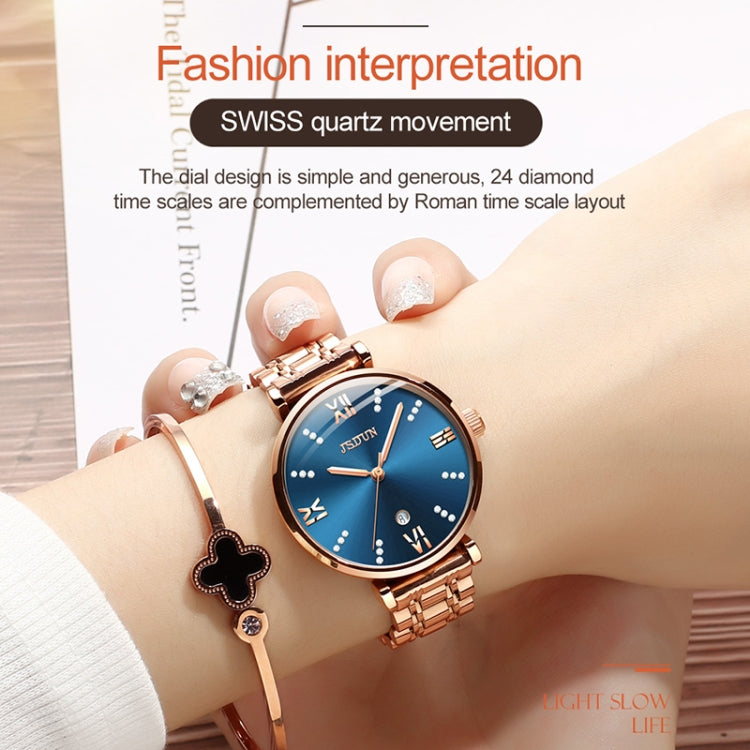 JIN SHI DUN 6533 Reloj Cuarzo Mujer Impermeable Elegante