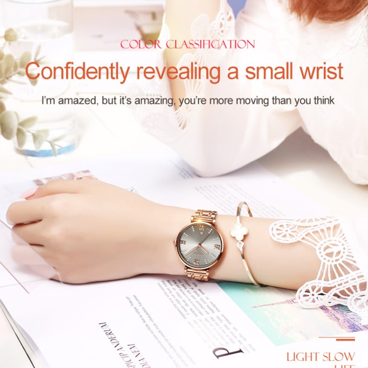 JIN SHI DUN 6533 Reloj Cuarzo Mujer Impermeable Elegante