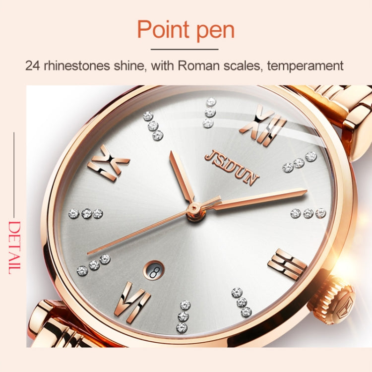 JIN SHI DUN 6533 Reloj Cuarzo Mujer Impermeable Elegante