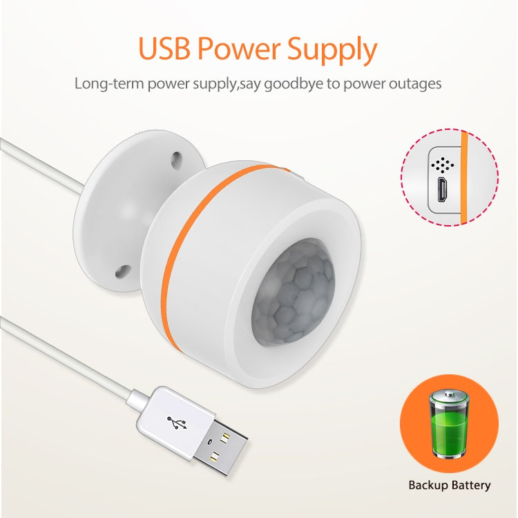 Neo NAS-PD07B Zigbee USB PIR Sensor Detección De Movimiento Alarma Hogar