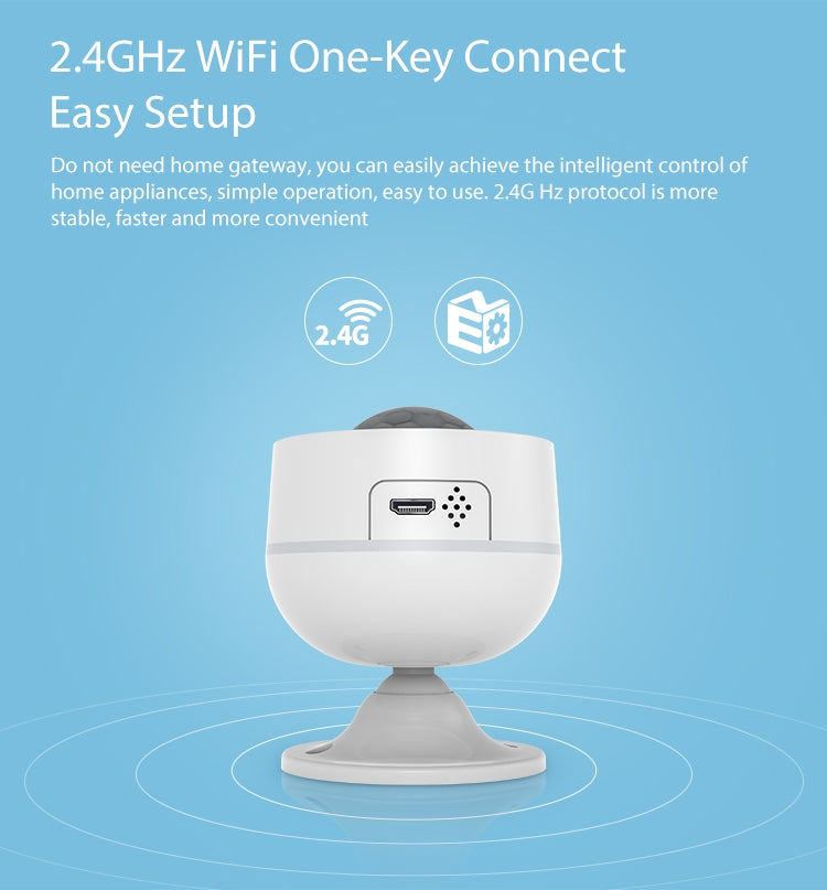 Neo NAS-PD07W Sensor De Movimiento PIR WiFi Con Temperatura