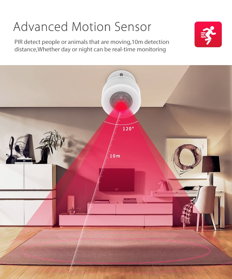 Neo NAS-PD07W Sensor De Movimiento PIR WiFi Con Temperatura