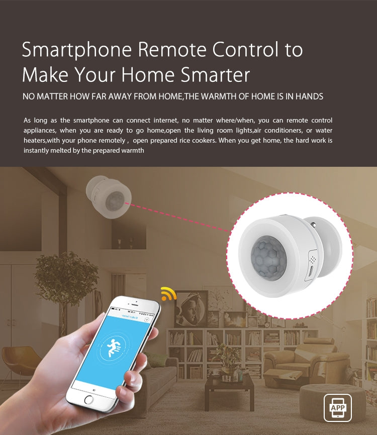 Neo NAS-PD07W Sensor De Movimiento PIR WiFi Con Temperatura