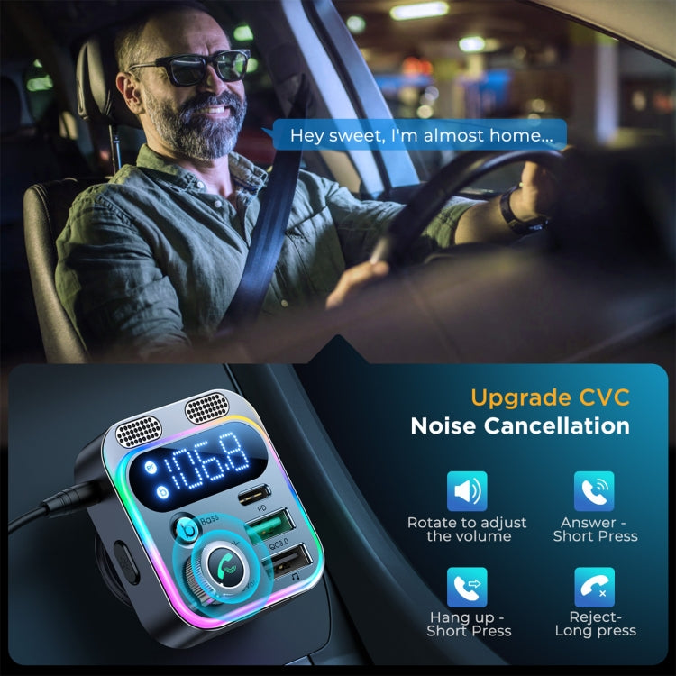 Joyroom JR-CL16 Transmisor FM Bluetooth Automóvil 48W Carga Rápida