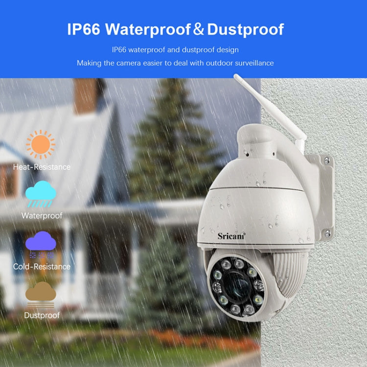 Sricam SP008C Cámara CCTV IP66 WiFi 5MP 10x Zoom Exterior