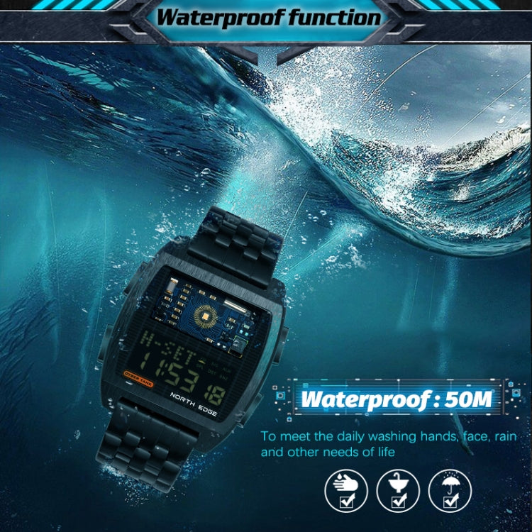 North Edge CyberTank Reloj Inteligente Correa Acero
