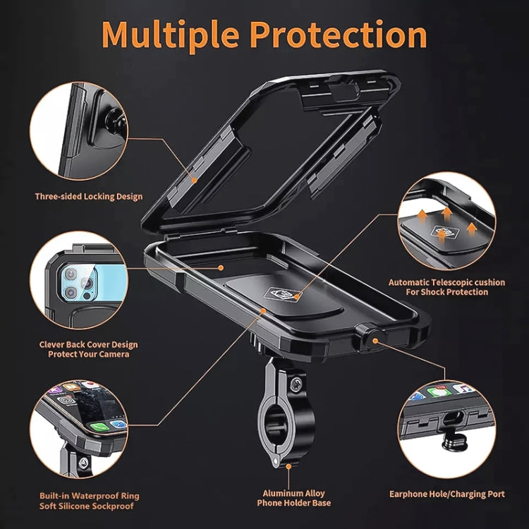 MotoGuard Soporte Móvil Impermeable Con Carga Inalámbrica