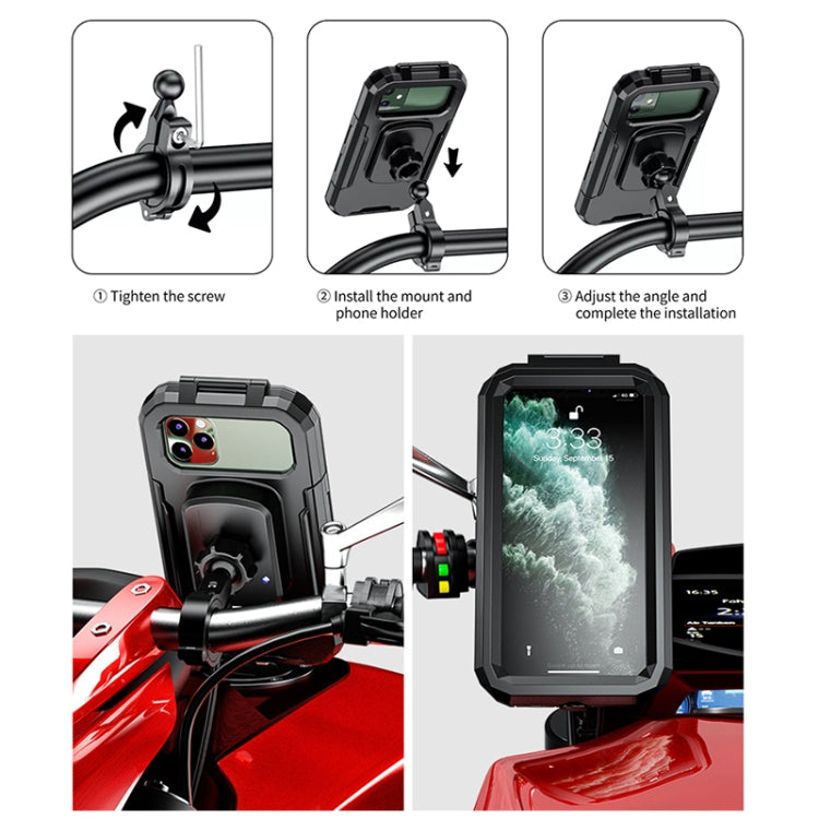MotoGuard Soporte Móvil Impermeable Con Carga Inalámbrica