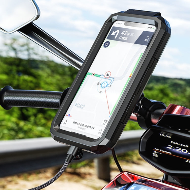 MotoGuard Soporte Móvil Impermeable Con Carga Inalámbrica