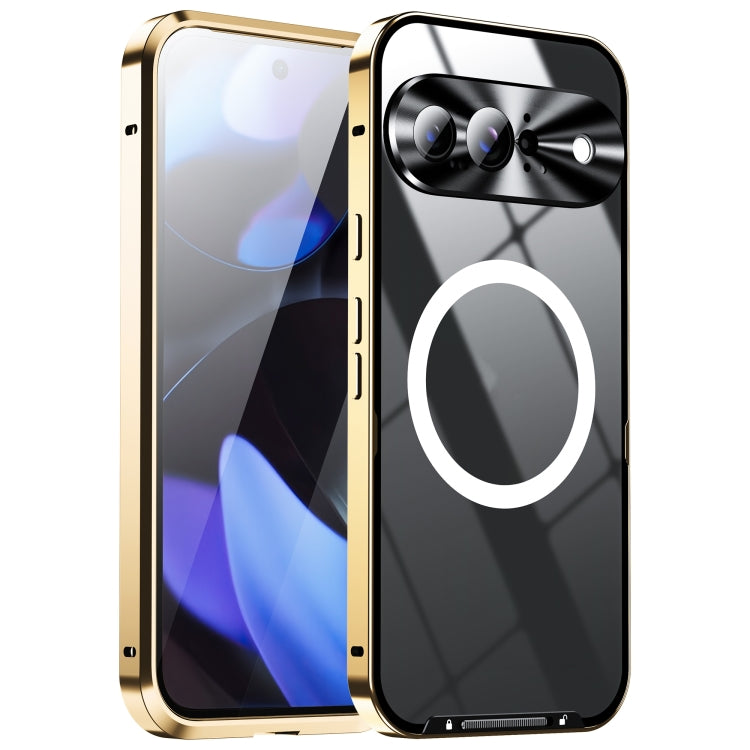 Estuche de teléfono de metal esmerilado magnético MagSafe, For Google Pixel 9 Pro XL, For Google Pixel 9 Pro, For Google Pixel 9, For Google Pixel 8a, For Google Pixel 8 Pro, For Google Pixel 8, For Google Pixel 7a, For Google Pixel 7 Pro