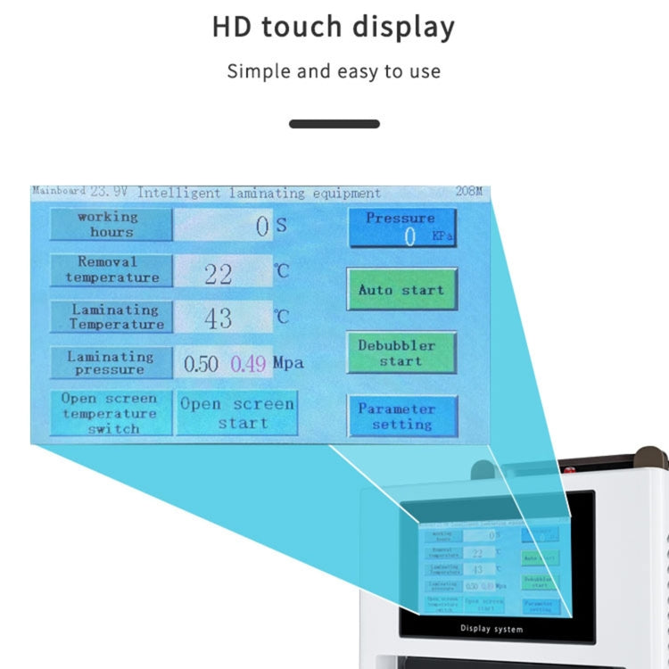 TBK 208M 3 En 1 Máquina Laminación Al Vacío Pantalla Táctil LCD