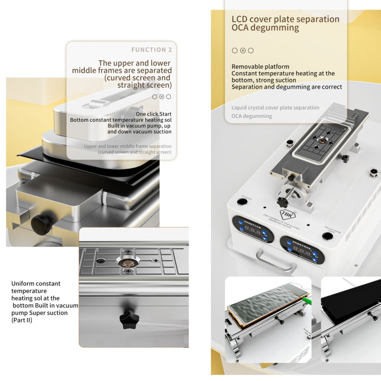 TBK 258S Máquina Desmontaje Curado UV Multifunción Plus