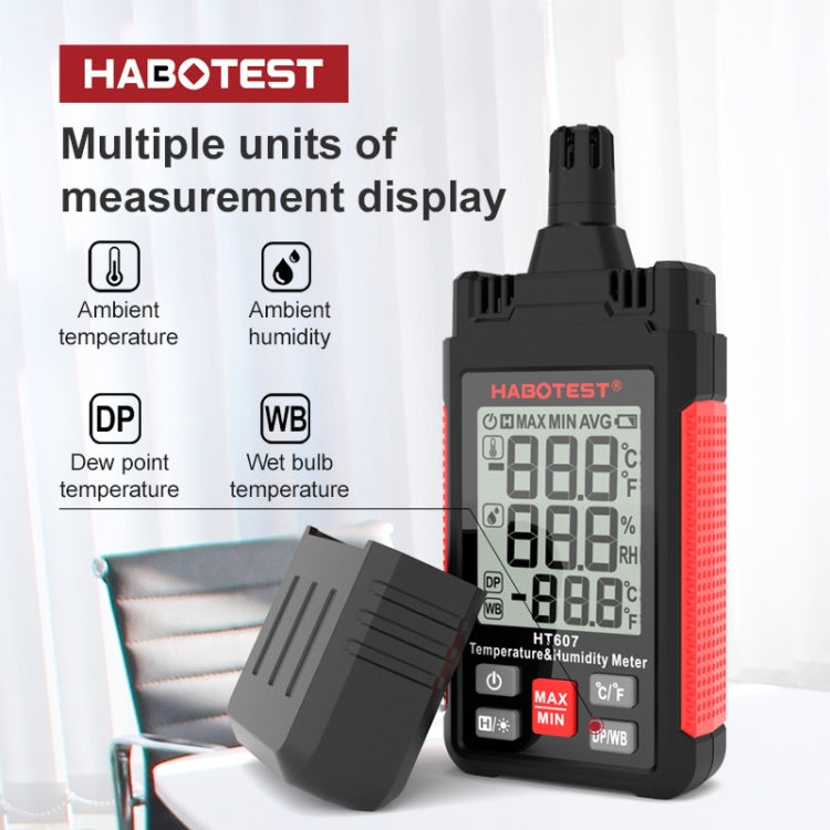 HABOTEST HT607 Probador Temperatura Humedad Precisión 1,5 C
