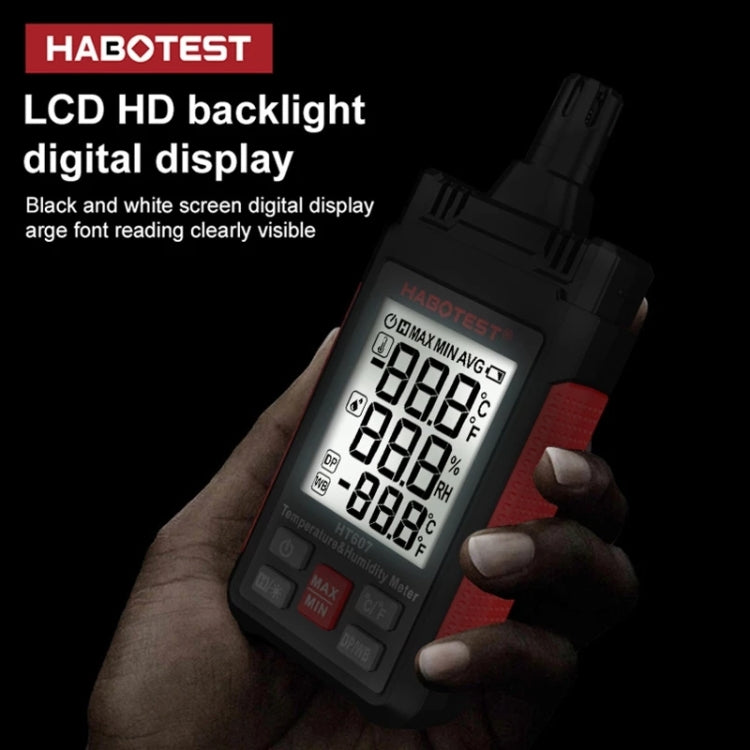 HABOTEST HT607 Probador Temperatura Humedad Precisión 1,5 C