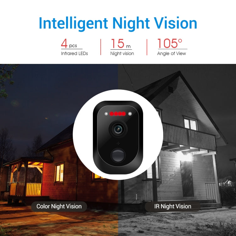 ESCAM QF370 Cámara IP 3MP Panel Solar Exterior Seguridad