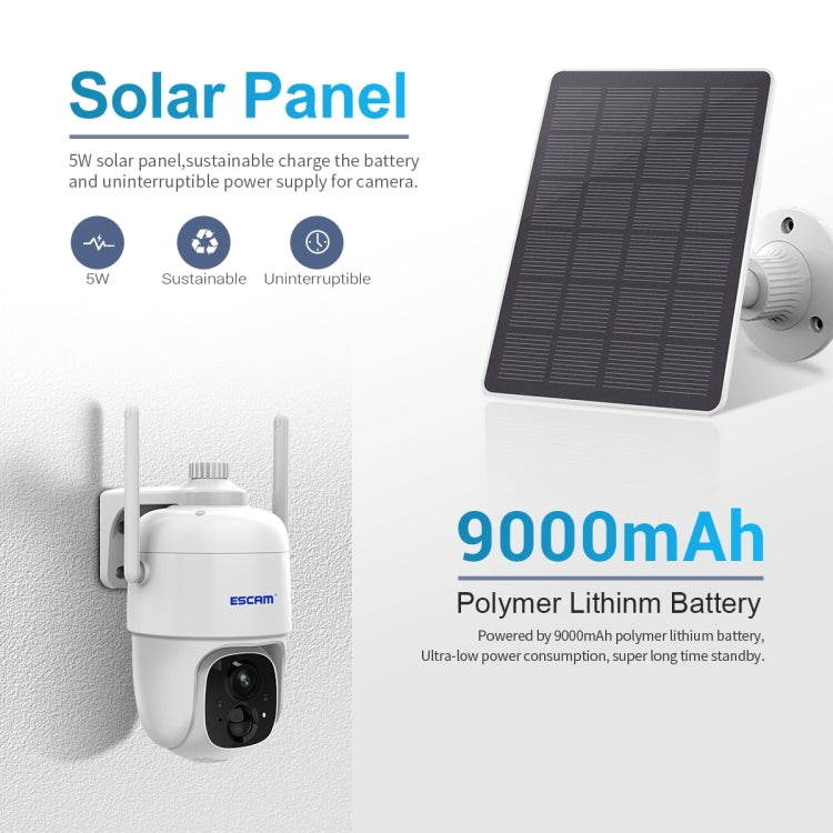 Escam G24 Portero Video WiFi Solar Visión Nocturna