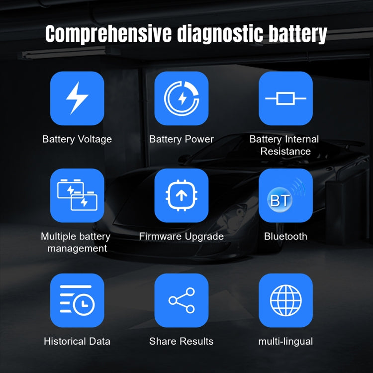 KONNWEI BK200 Probador de Batería Bluetooth para Coche
