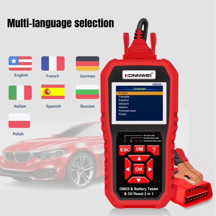 KONNWEI KW 890 2 En 1 OBD2 Detector OBD1 Y OBD2 Compacto