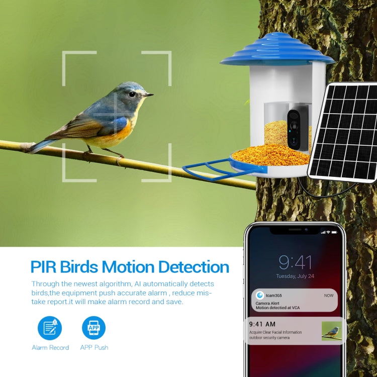 Escam PT389 Cámara De Seguridad 2MP Con AI Reconocimiento De Aves WiFi