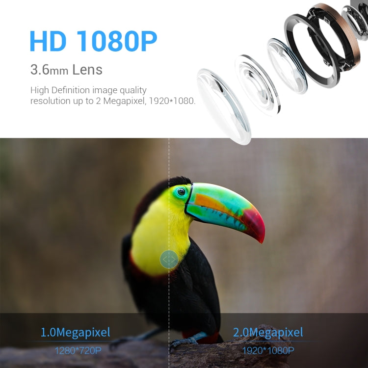 Escam PT389 Cámara De Seguridad 2MP Con AI Reconocimiento De Aves WiFi