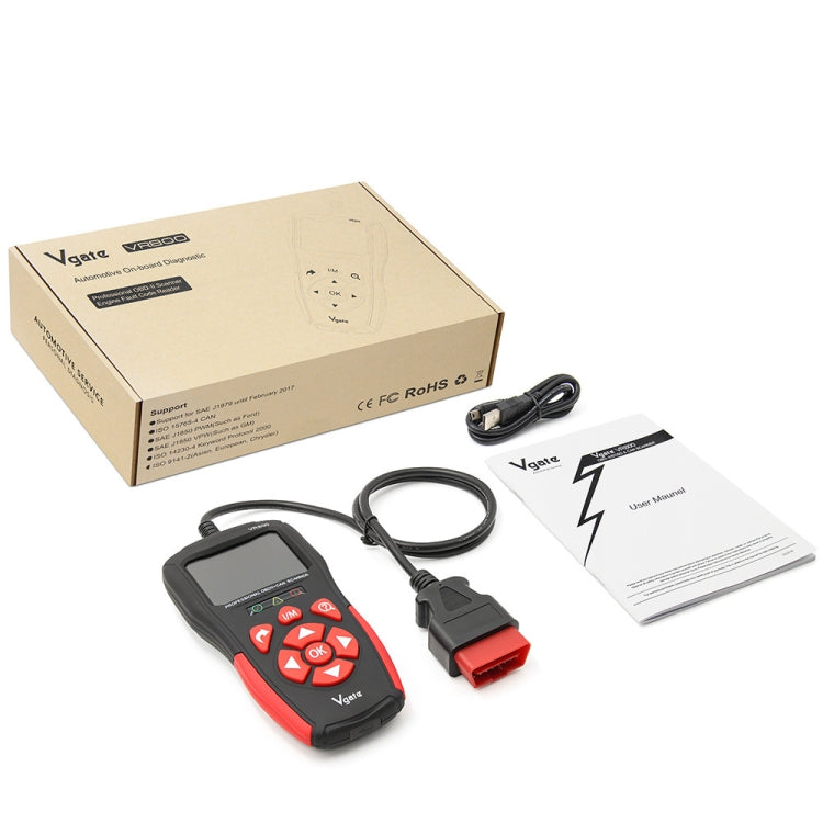 Vgate VR800 OBD2 Escáner Diagnóstico Lectura de Datos En Vivo