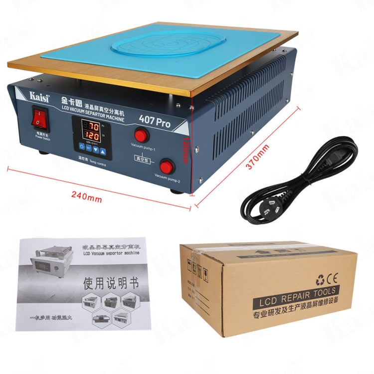 Kaisi 407 Pro Separadora De Pantallas LCD Con Bomba De Vacío Doble 18 Pulgadas