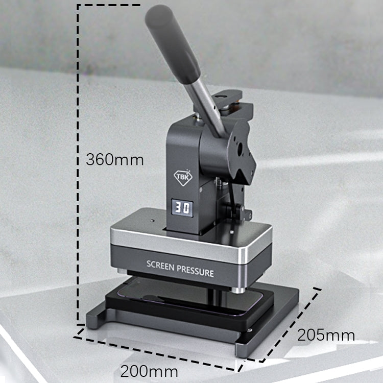 TBK TBK-209 Máquina De Sellado De Presión Pantalla Sello Impermeable 40 Kg