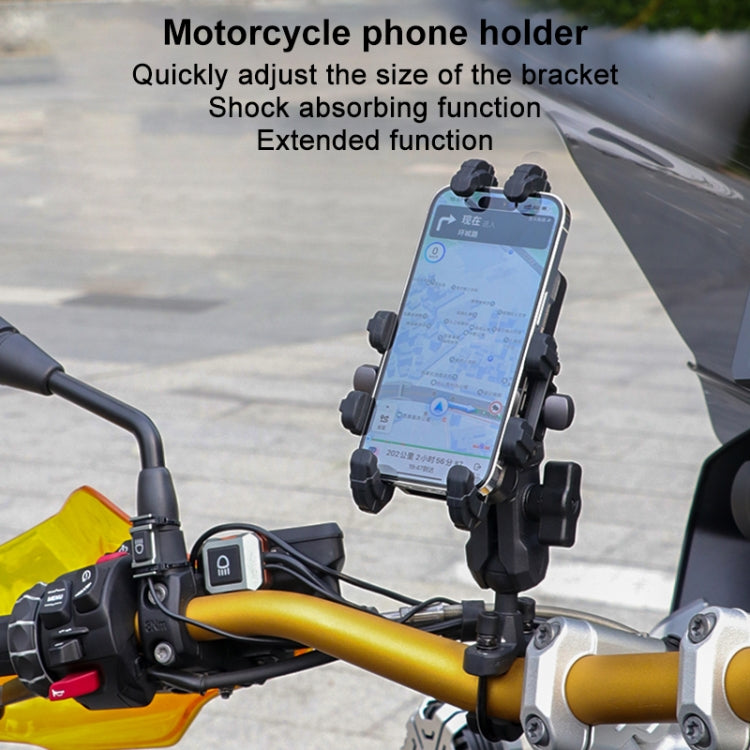 MOTOSLG Cangrejo Soporte Teléfono Motocicleta 360 Grados