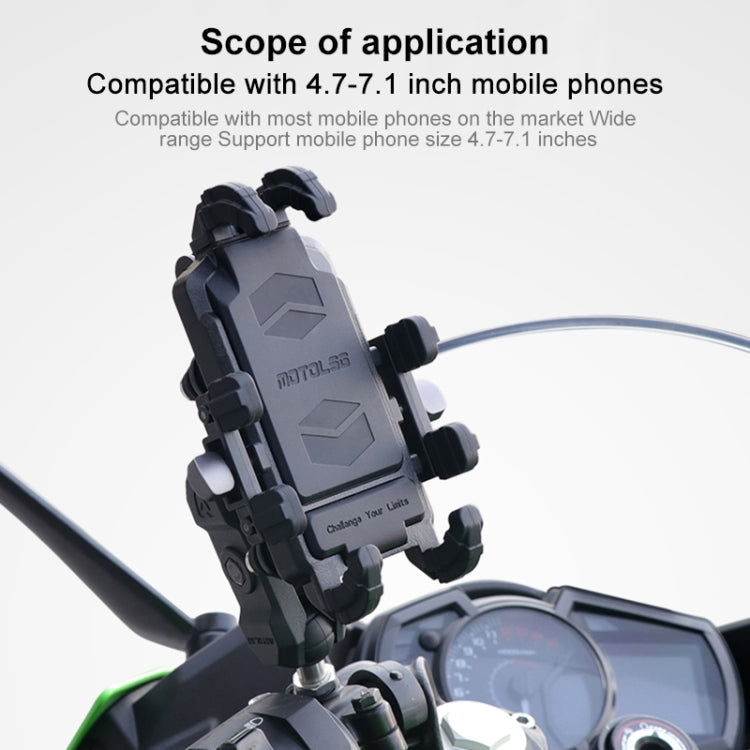 MOTOSLG Cangrejo Soporte Teléfono Motocicleta 360 Grados