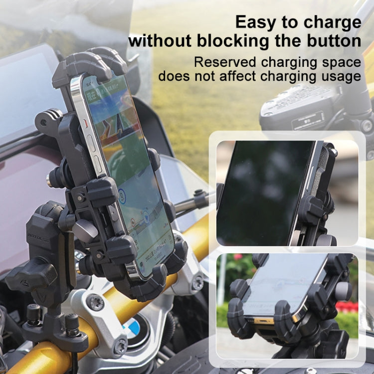 MOTOSLG Cangrejo Soporte Teléfono Motocicleta 360 Grados
