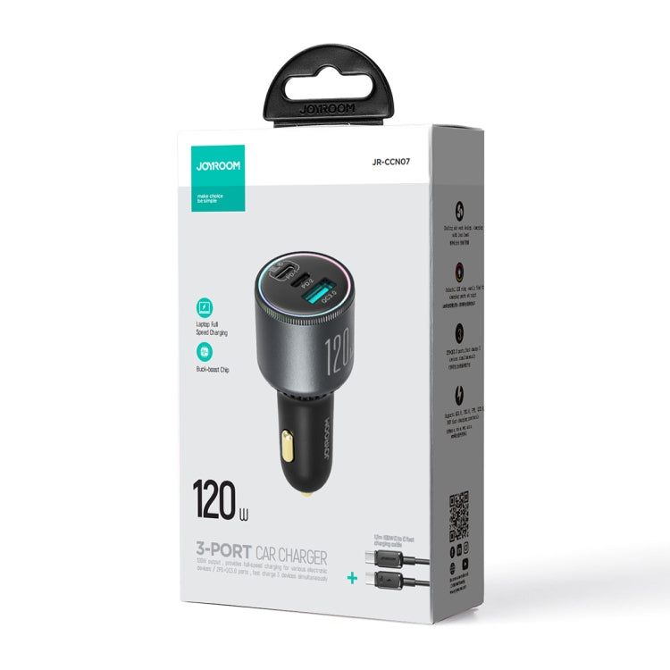 Joyroom JR-CCN07 Cargador de Coche 120W Dual PD+QC3.0