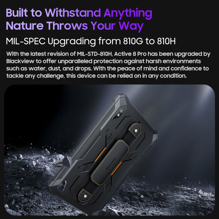 Blackview Active 8 Pro Tableta 8GB+256GB Resistente 4G Android 13 by Blackview