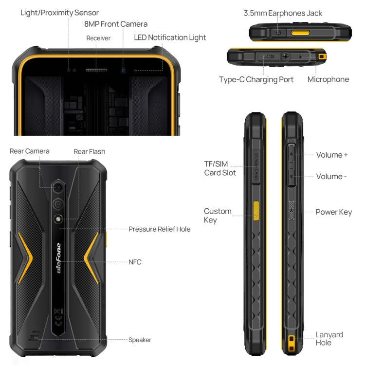 Ulefone Armor X12 Pro Teléfono IP68 4G Android 13 Rojo by Ulefone