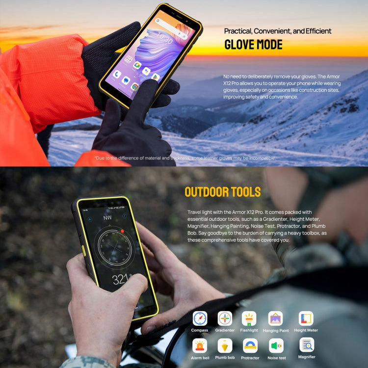Ulefone Armor X12 Pro Teléfono IP68 4G Android 13 Rojo by Ulefone