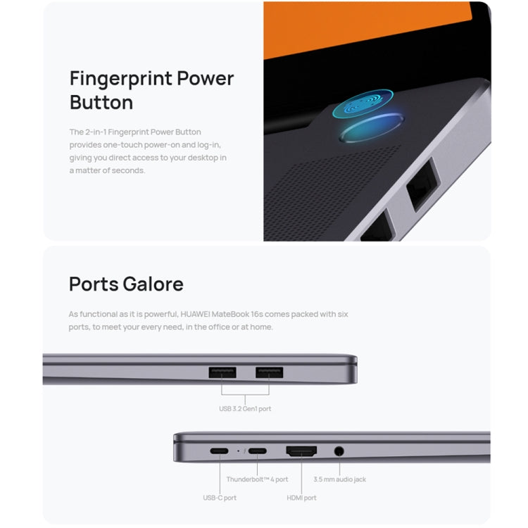 Huawei MateBook 16s Laptop 16GB+512GB Pantalla Táctil by Huawei