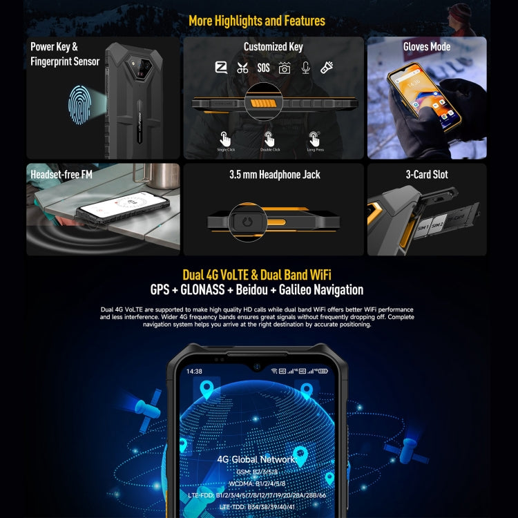 Ulefone Armor X13 Teléfono 6GB64GB 4G IP68 Resistente by Ulefone