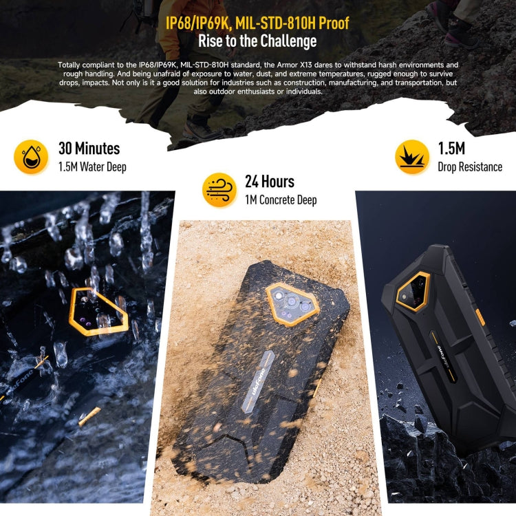 Ulefone Armor X13 Teléfono 6GB64GB 4G IP68 Resistente by Ulefone
