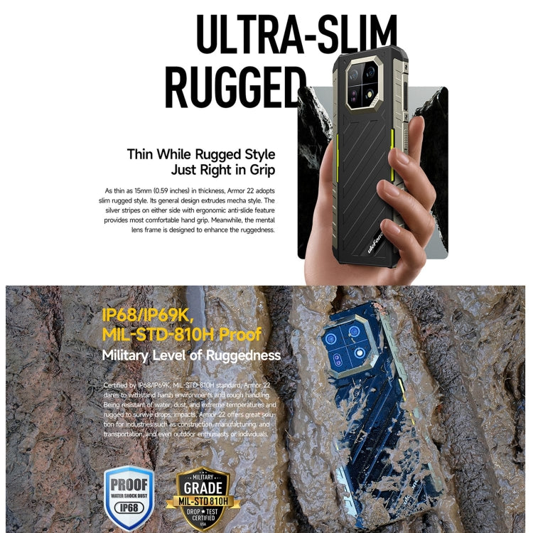 Ulefone Armor 22 Teléfono Resistente IP68 8GB+128GB NFC 4G by Ulefone