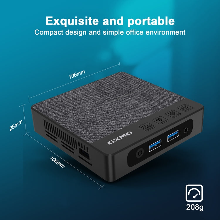 GXMO N42 Mini PC 6GB+256GB Intel N4020 Windows 11 WiFi by GXMO