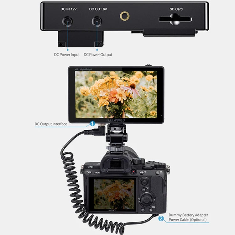 FEELWORLD LUT5E Monitor De Campo 5,5 1600nit Tactil