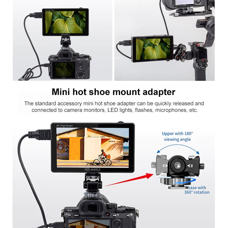 FEELWORLD LUT5E Monitor De Campo 5,5 1600nit Tactil
