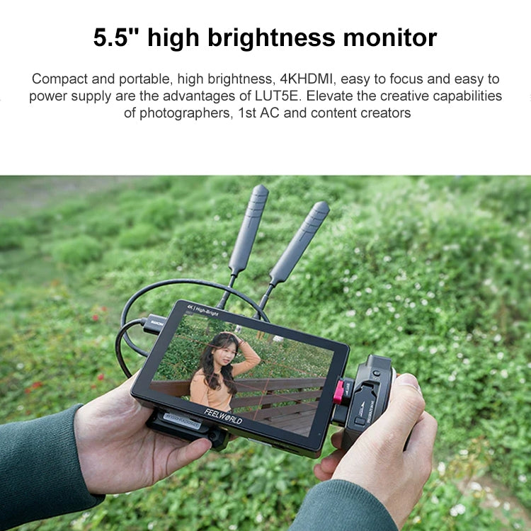 FEELWORLD LUT5E Monitor De Campo 5,5 1600nit Tactil
