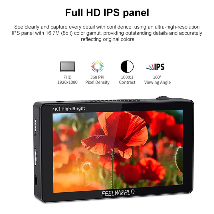 FEELWORLD LUT5E Monitor De Campo 5,5 1600nit Tactil