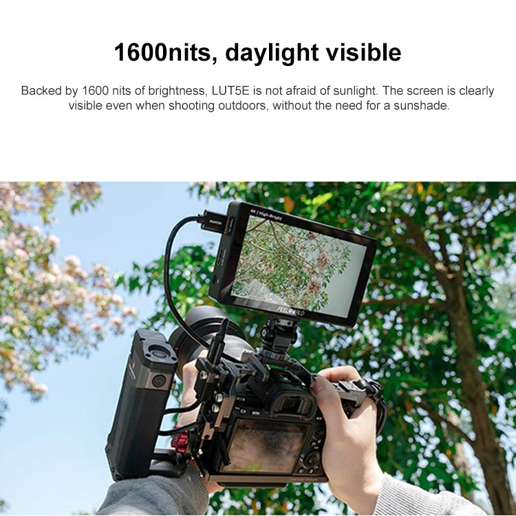 FEELWORLD LUT5E Monitor De Campo 5,5 1600nit Tactil