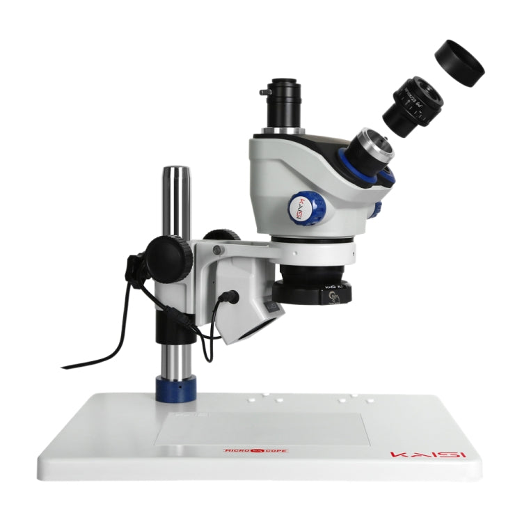 Kaisi TX-350E Ver1.2 Microscopio Estereoscópico 7X-50X Zoom Base Grande