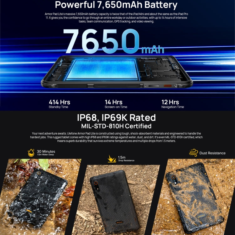 Ulefone Armor Pad Lite Tablet 3GB+32GB 8.0in Resistente by Ulefone
